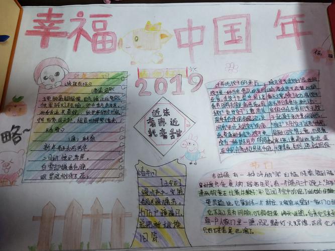 我的中国年二年级手抄报 我的中国年手抄报