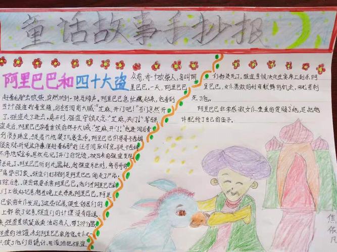 小学4年级童话手抄报 四年级童话手抄报