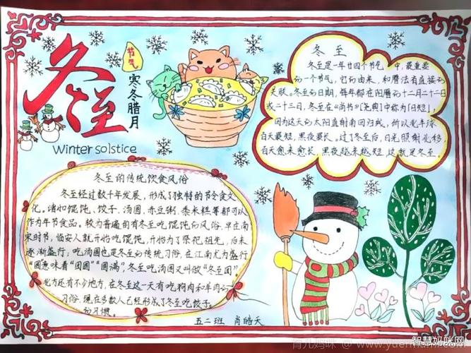 关于传统节日冬至手抄报 传统节日手抄报