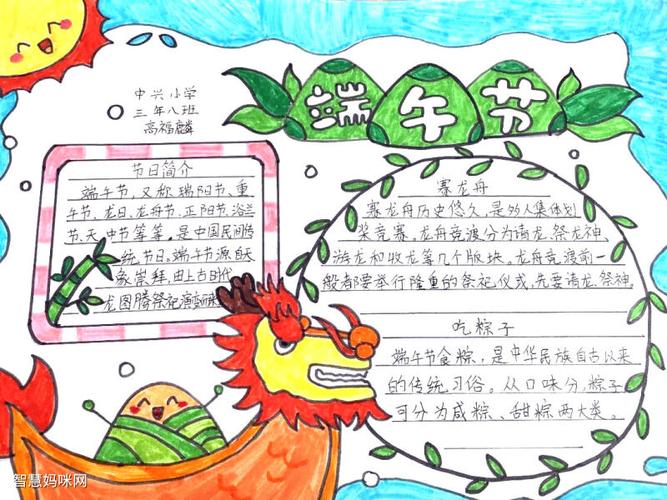 小学中国传统端午节手抄报 中国传统手抄报