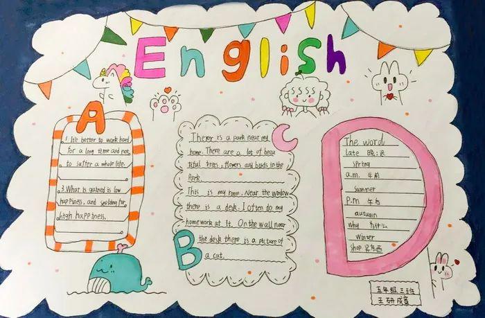 5年级精美英语手抄报 5年级英语手抄报