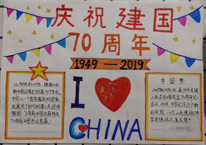 庆中国国庆70周年手抄报 70周年手抄报