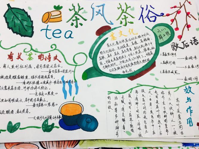 中国饮茶文化手抄报 茶文化手抄报