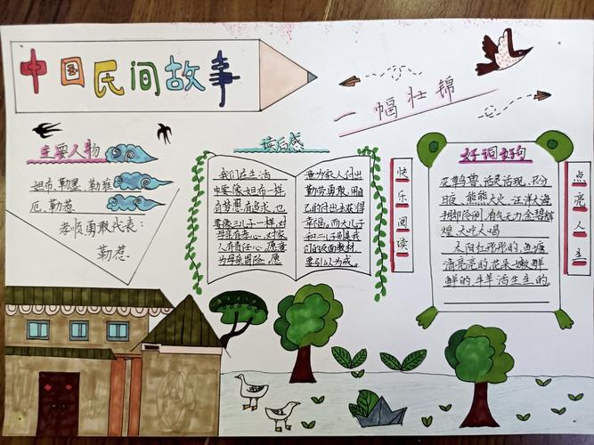 五年级语文中国民间故事手抄报 五年级语文手抄报