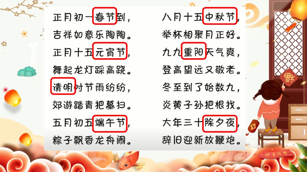 三年级语文下册 第三单元习作 中华传统节日 PPT课件7