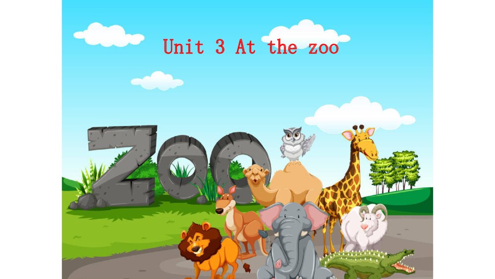 三年级英语下册 Unit 3 At the zoo 复习课件PPT
