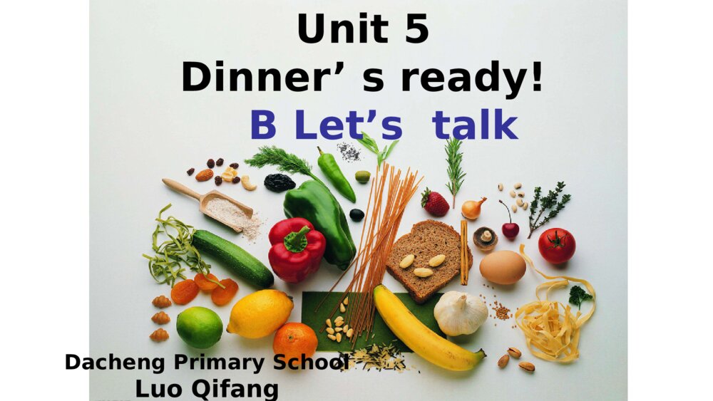 四年级英语上册 Unit  3 Dinner’ s ready! B Let’s  talk 课件PPT