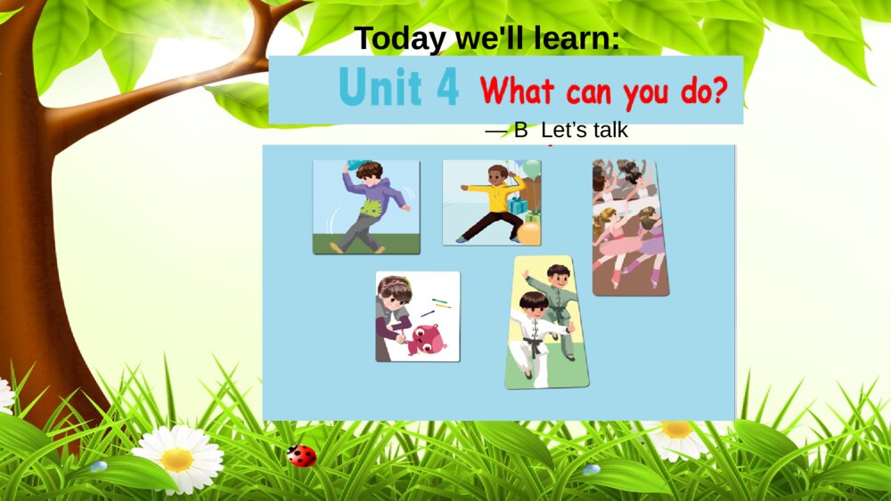 五年级英语上册 Unit 4  What can you do  B  Let’s talk课件PPT1