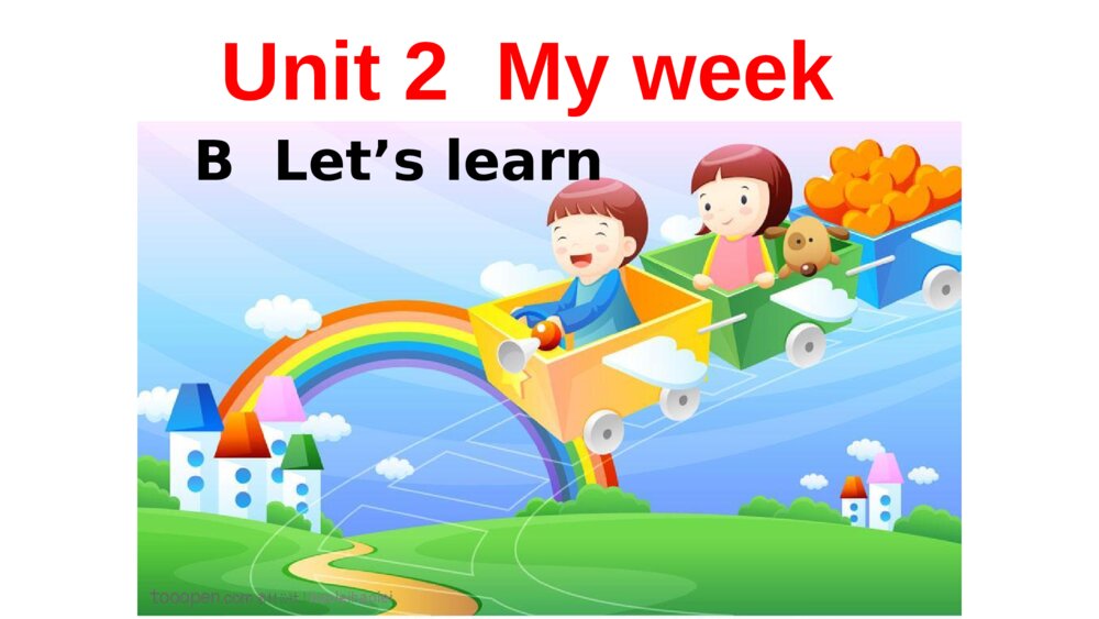 五年级上册英语 Unit2 My Week B  Let’s learn  课件PPT1