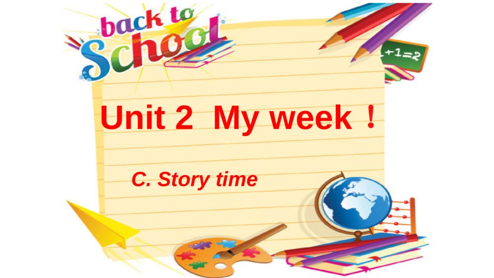 五年级英语上册 Unit 2  My week！C. Story time课件PPT1