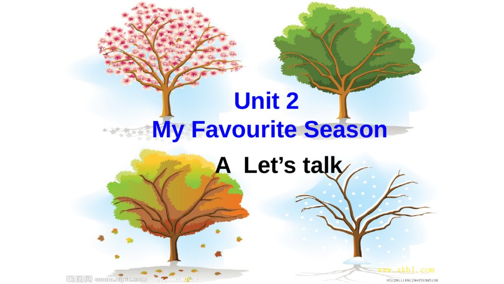 五年级英语下册 Unit 2  My Favourite Season A  Let’s talk教学课件PPT