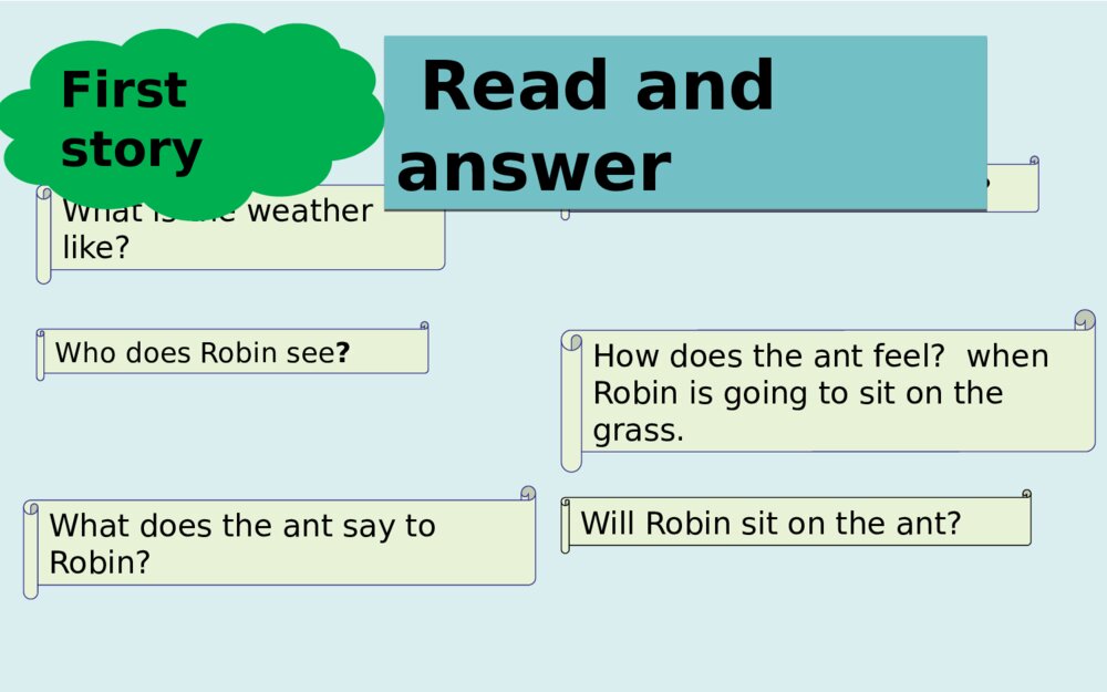 六年级英语上册 unit6 How do you feel B Robin and the ant 课件PPT10